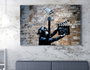 Wallity WY43 Banksy Lienzo Decorativo Enmarcado 50 x 70 cm